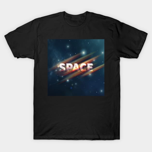 Space T-Shirt by perkinsdesigns